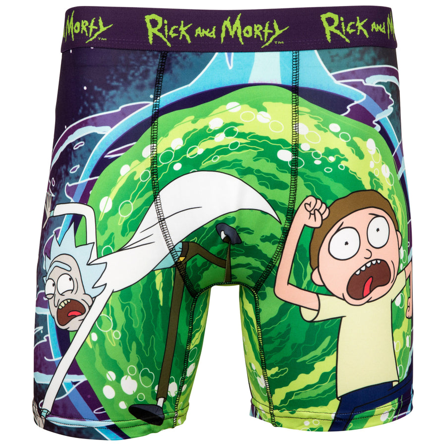 Rick and Morty Chased Out The Portal Boxer Briefs Image 1