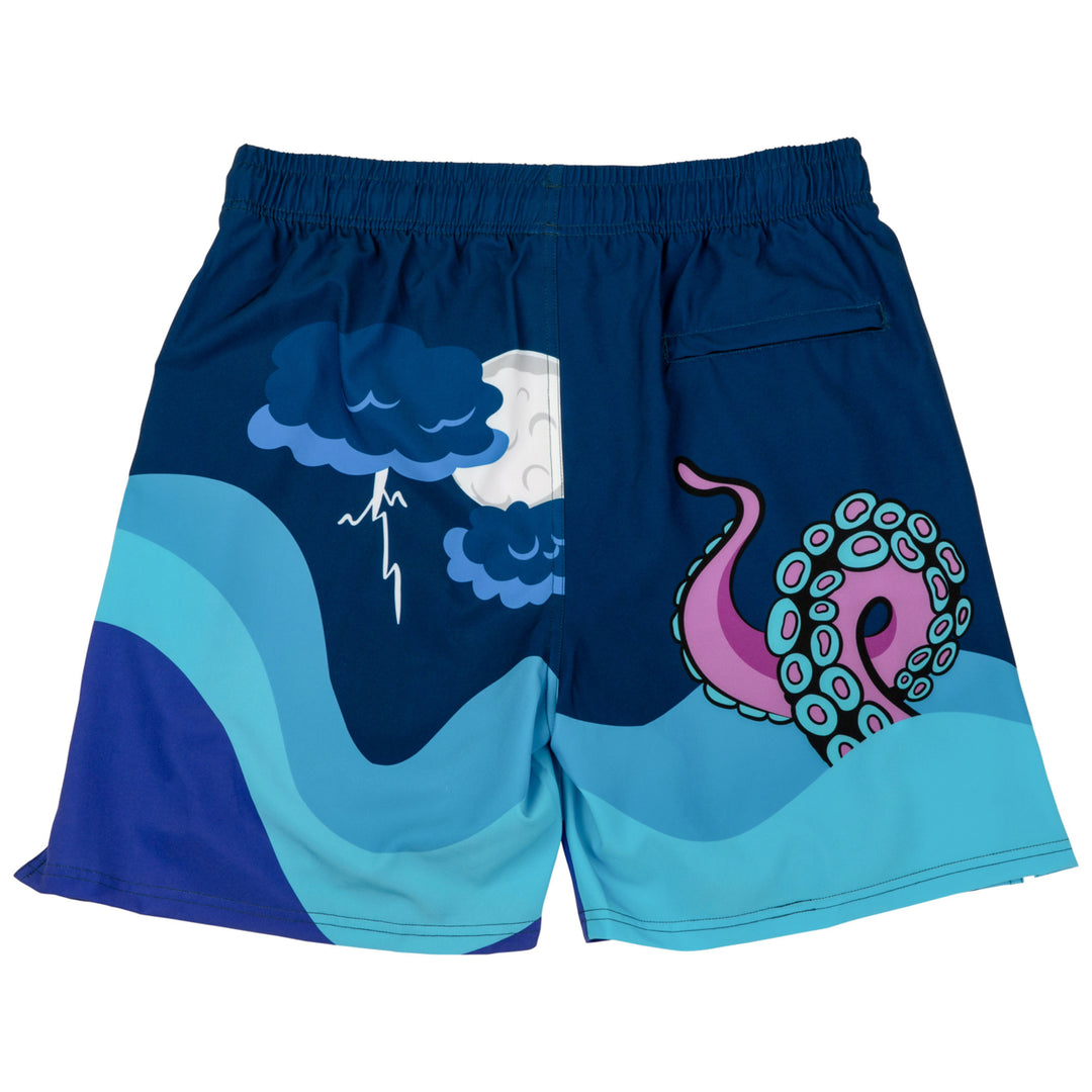 Release The Kraken! 6" Inseam Lined Swim Trunks Image 3