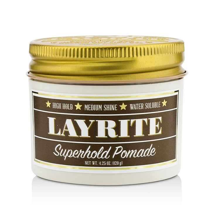 Layrite - Superhold Pomade (High Hold Medium Shine Water Soluble)(120g/4.25oz) Image 1