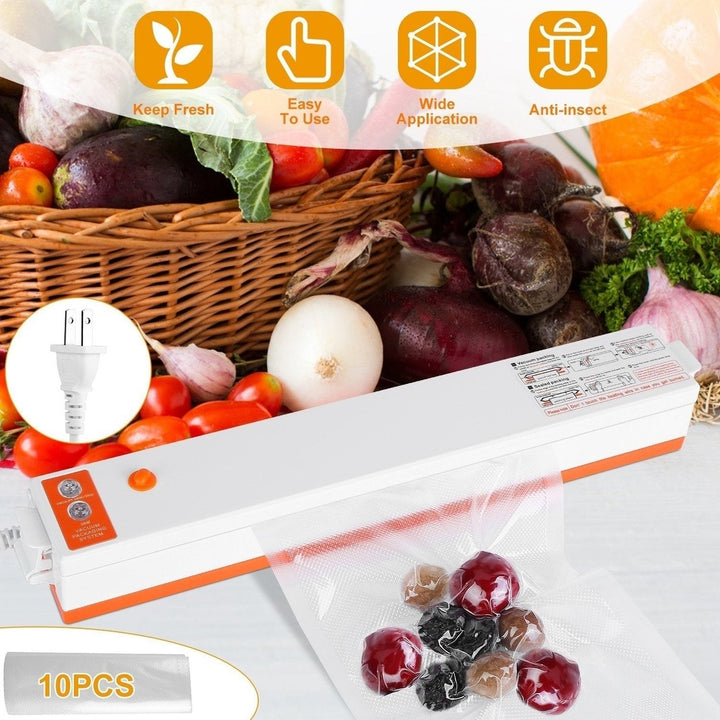 Electric Vacuum Sealer Machine Household Automatic Food Vacuum Sealer Quick Sealing System Machine Image 4