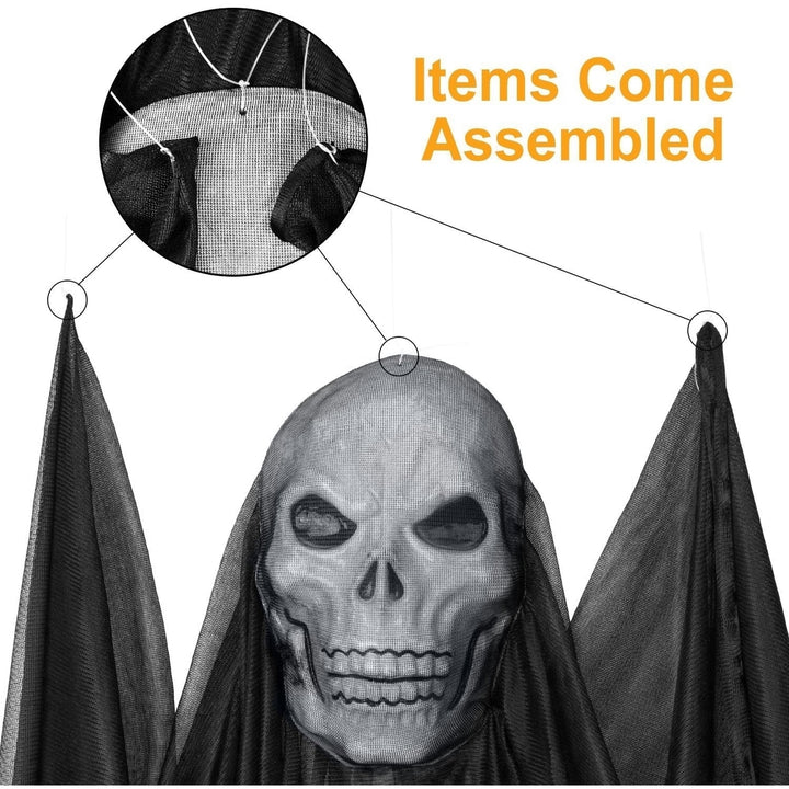 Halloween Hanging Ghost Prop Hanging Skeleton Flying Ghost Image 4