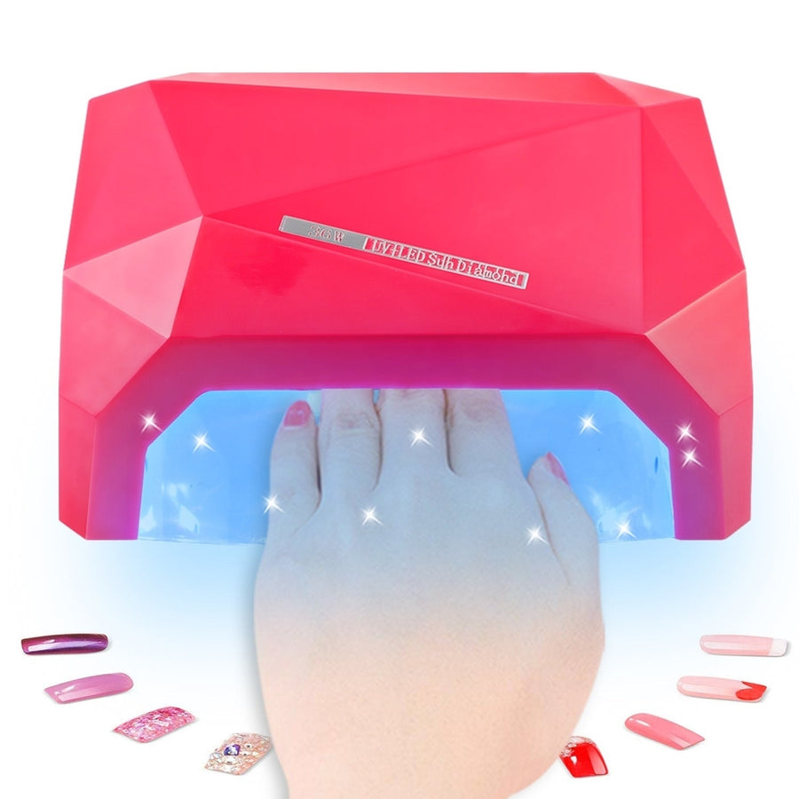 36W UV LED Lamp Nail Polish Dryer 15 LEDs Fingernail Toenail Gel Curing Machine Nail Art Painting Salon Tools Set US Image 1