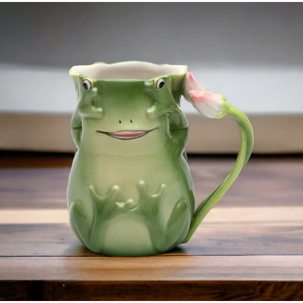 Ceramic Fairy Frog Mug  Mom Cottagecore Nature Image 1