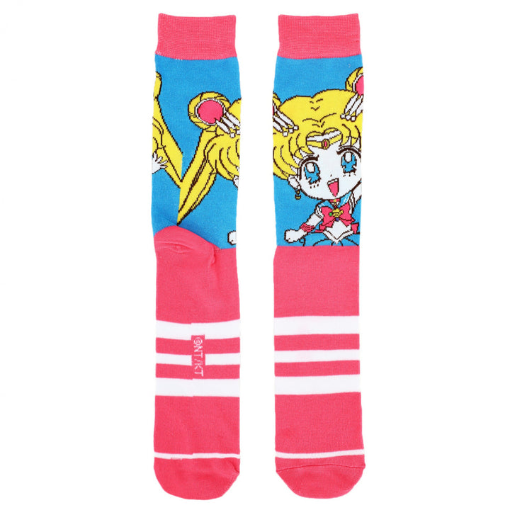 Sailor Moon Chibi Sailor Scouts 5-Pair Pack of Crew Socks Image 2