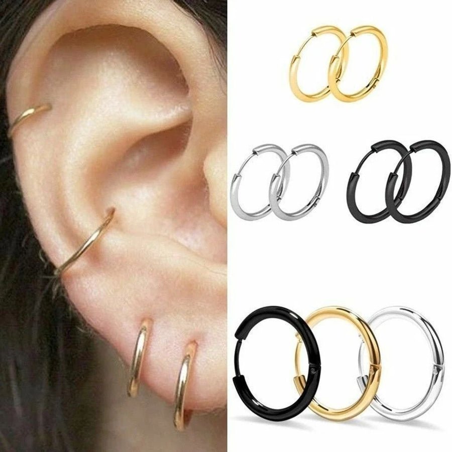 Endless Hoop Earrings (3 Pairs) Image 1
