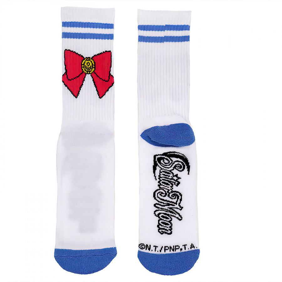 Sailor Moon Bow Athletic Crew Socks Image 1