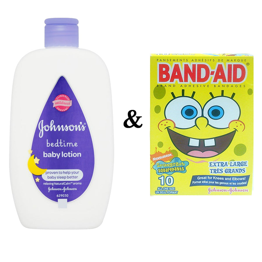 Johnsons Baby Bedtime Lotion 300 Ml By Johnson and Johnson and Johnson and Johnson Band-Aid- Sponge Bob (10 In 1 Pack) Image 1