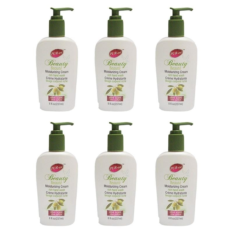 Creamy Moisturizing Hand Wash With Olive Scent(237ml) (Pack of 6) By Purest Image 1