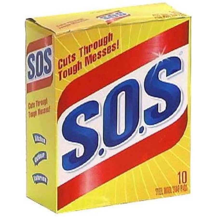 S.O.S 98014 Steel Wool Soap Pad (10 Count) Image 1