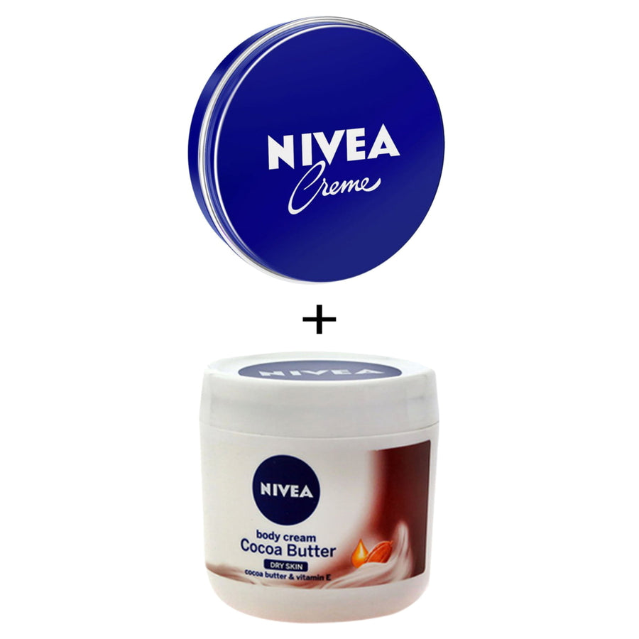 Nivea Body Cream Cocoa Butter and Vitamin E - Dry Skin - 400 Ml and Nivea Cream 30Ml Image 1