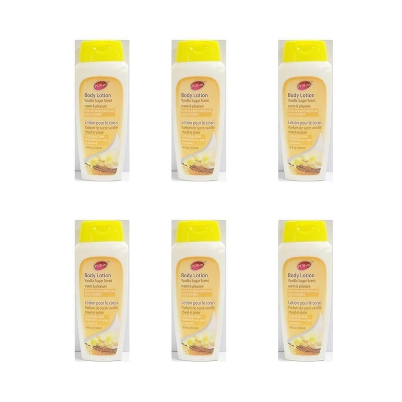 Body Lotion With Vanilla Sugar (532ml) (Pack of 6) By Purest Image 1