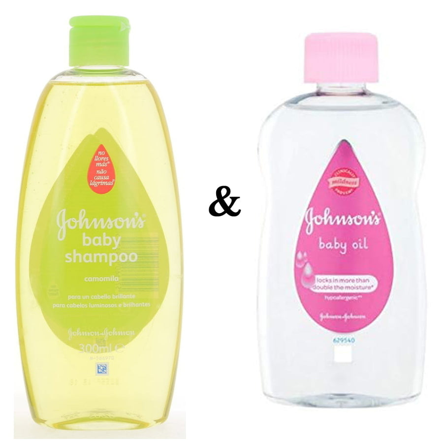 Johnsons Shampoo 300Ml Camomila and Johnsons Baby Oil 500Ml By JohnsonS Image 1