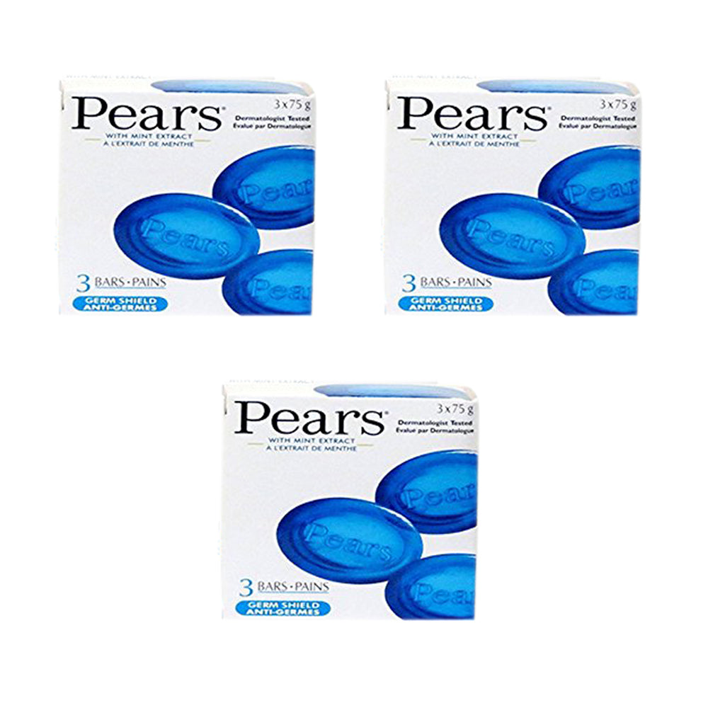Pears Germ Shield Bar Soap 3 In 1 Pack (3x75G Approx.) (Pack Of 3) 020339 Image 1
