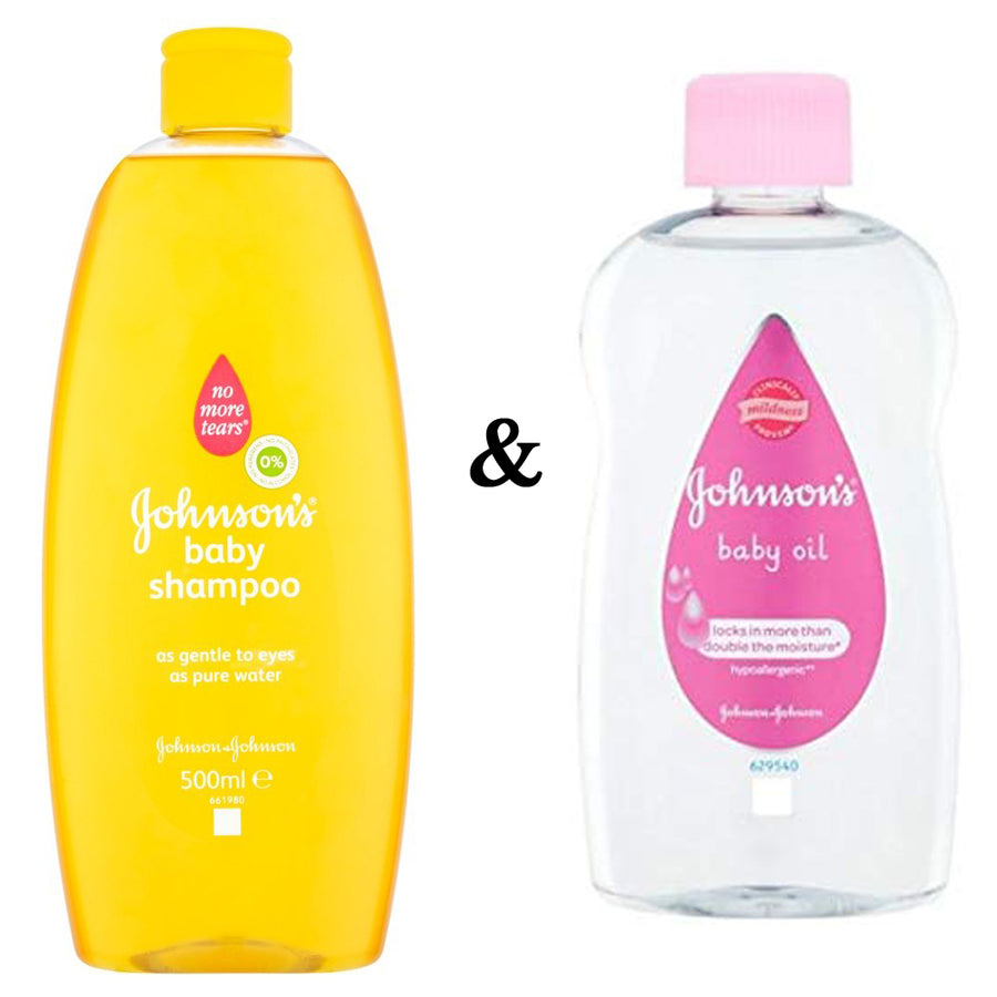 Johnsons Baby Shampoo and Johnsons Baby Oil 500Ml By JohnsonS Image 1