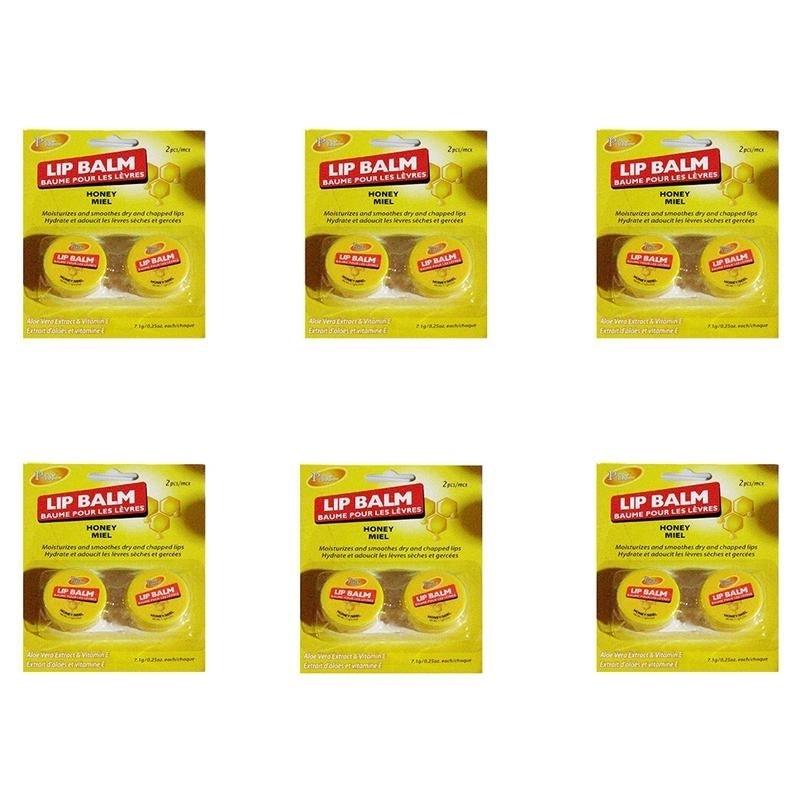 Lip Balm- Honey (2 In 1 Pack) (Pack of 6) By Purest Image 1