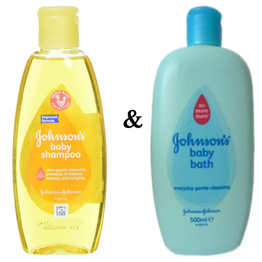 JandJ  Johnson Baby Shampoo 100 Ml By Johnson and Johnson and JohnsonS Baby Bath 500Ml (1000Ml Bath) Image 1