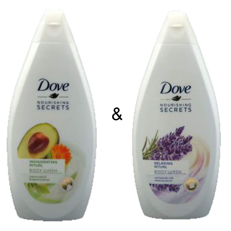 Body Wash Invigo Ritual 500 by Dove and Body Wash Relaxing Ritual 500 by Dove Image 1