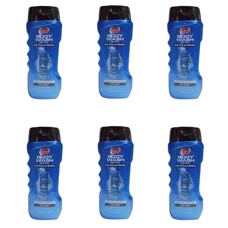 Body Wash- Our Version of CK One for Men CK One For Men(413ml) (Pack of 6) By Purest Image 1