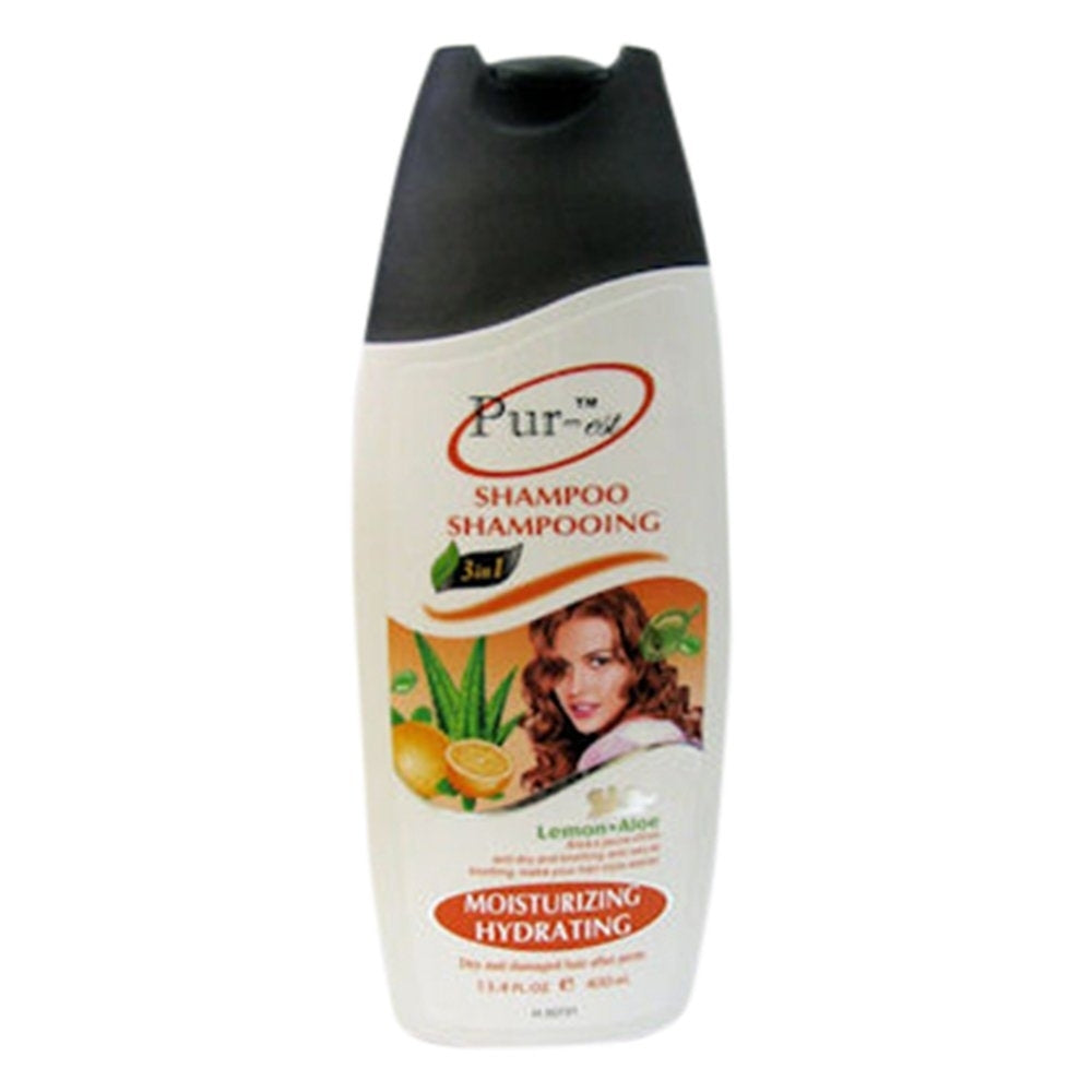 Moisturizing Hydrating Shampoo With Lemon+Aloe(400ml) (Pack of 3) By Purest Image 1