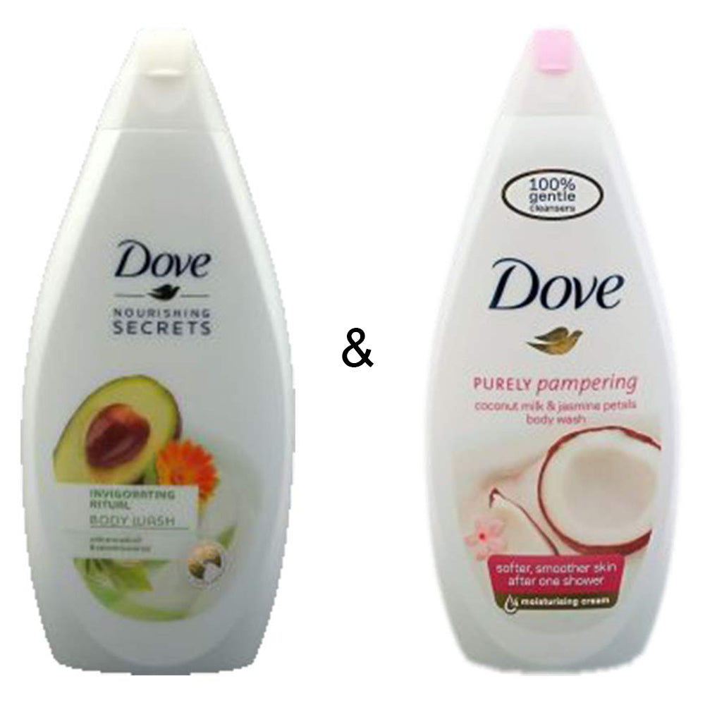 Body Wash Invigo Ritual 500 by Dove and Body Wash Coconut 750 by Dove Image 1