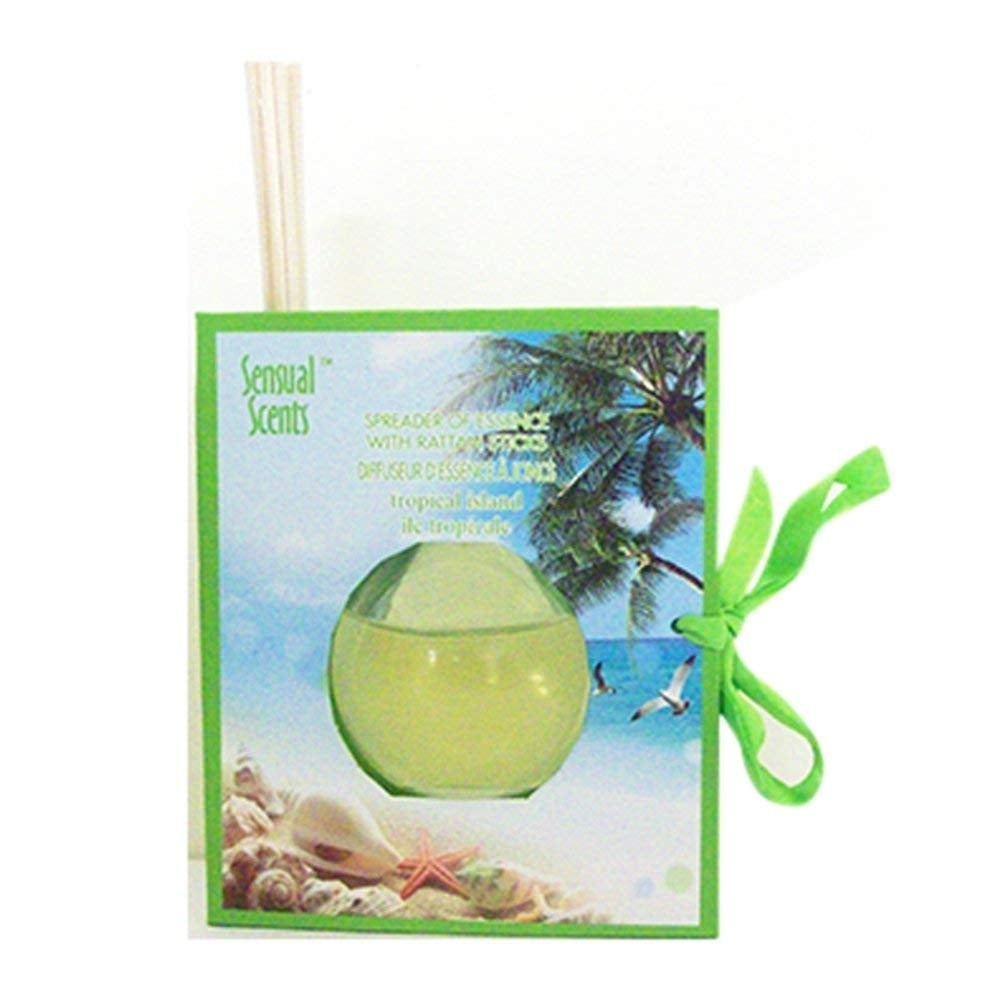 Sensual Scents Oil Diffuser With Rattan Sticks- Tropical Island (45ml) 103417 Image 1