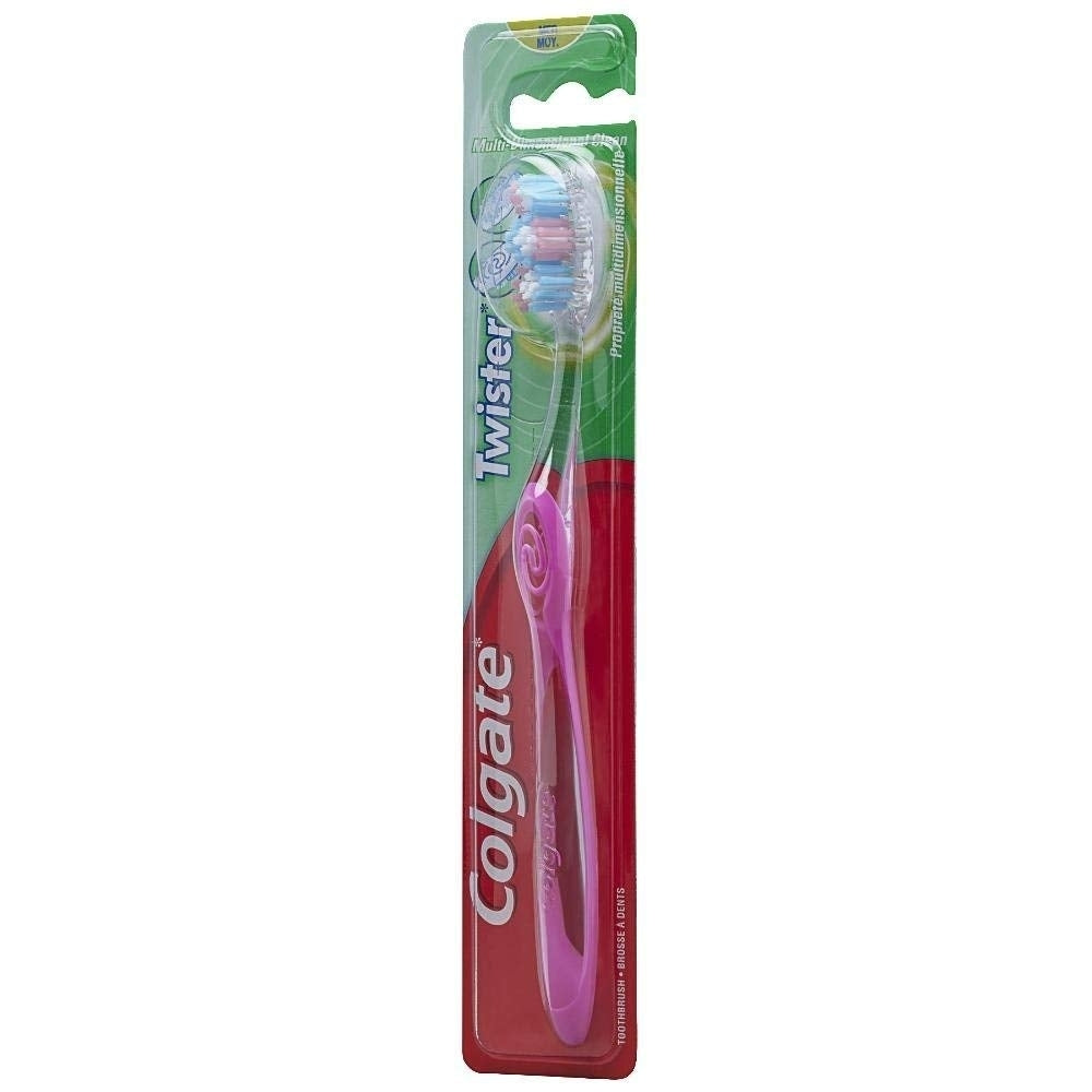 Colgate Plus Twister Fresh Toothbrush Medium 1 Count (Pack of 3) Image 1