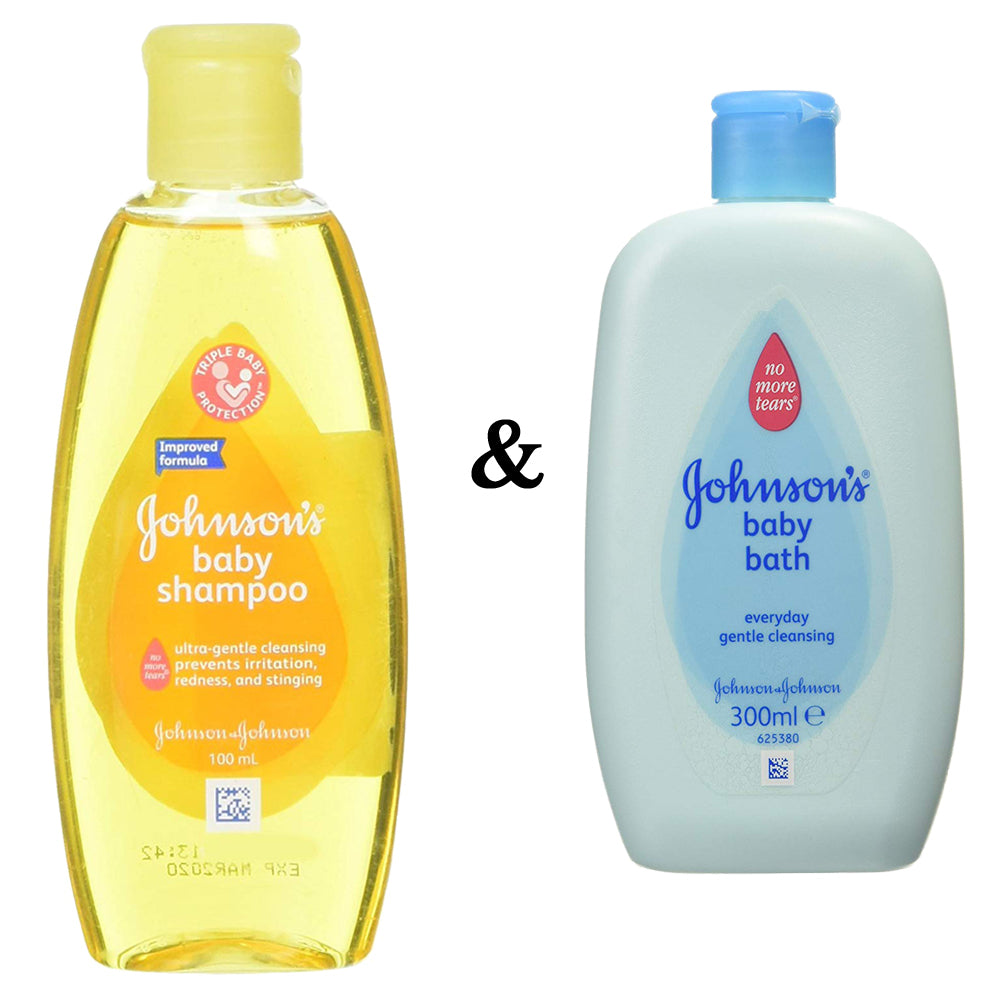 JandJ  Johnson Baby Shampoo 100 Ml By Johnson and Johnson and Johnsons Baby Baby Bath 300Ml Image 1