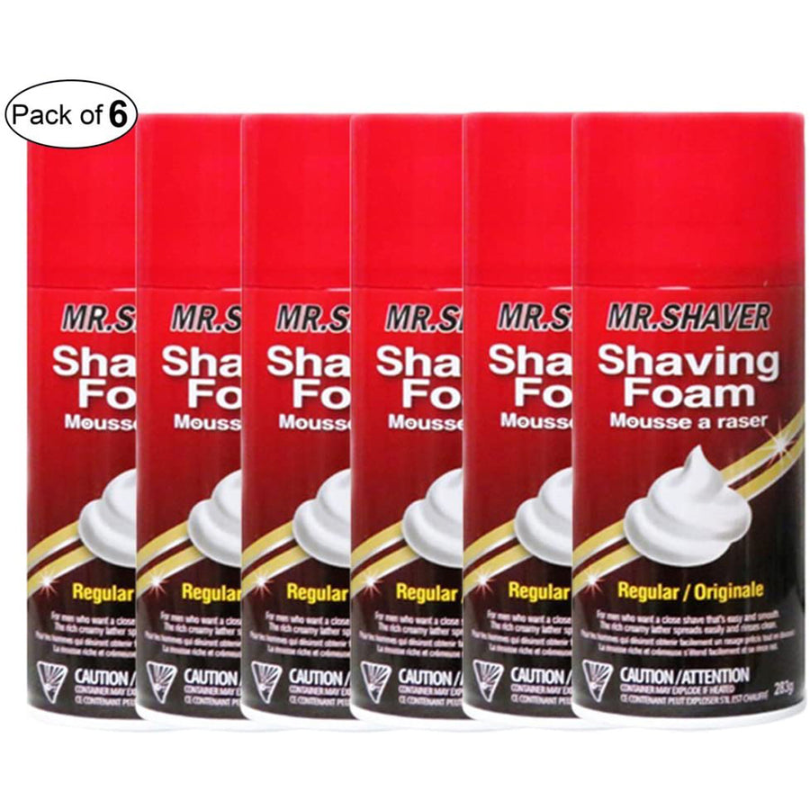 Mr. Shaver Shaving Foam- Regular (283G) (Pack Of 6) Image 1