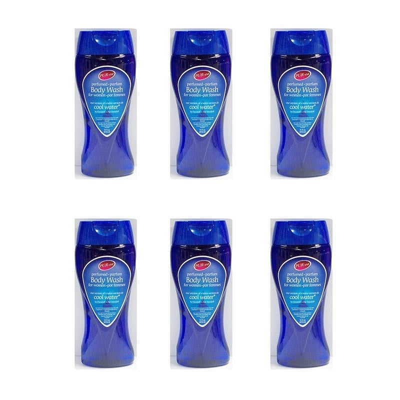 Body Wash- Our Version of Cool Water For Women(413ml) (Pack of 6) 308454 By Purest Image 1