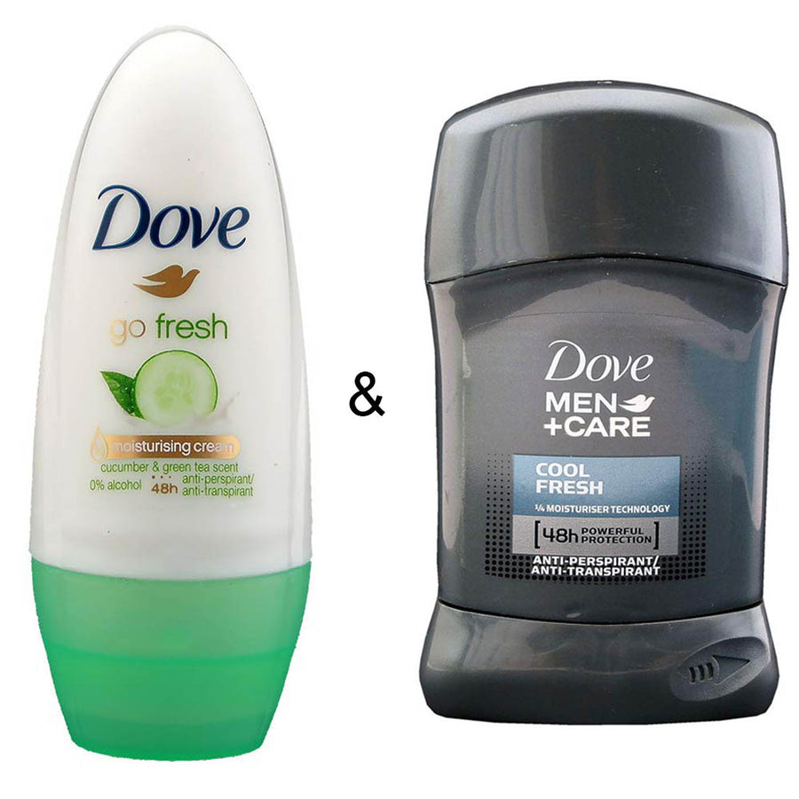 Dove 50 ml For Men Roll-on Stick Go Fresh Cucumber and Roll-on Stick Cool Fresh 50ml Image 1