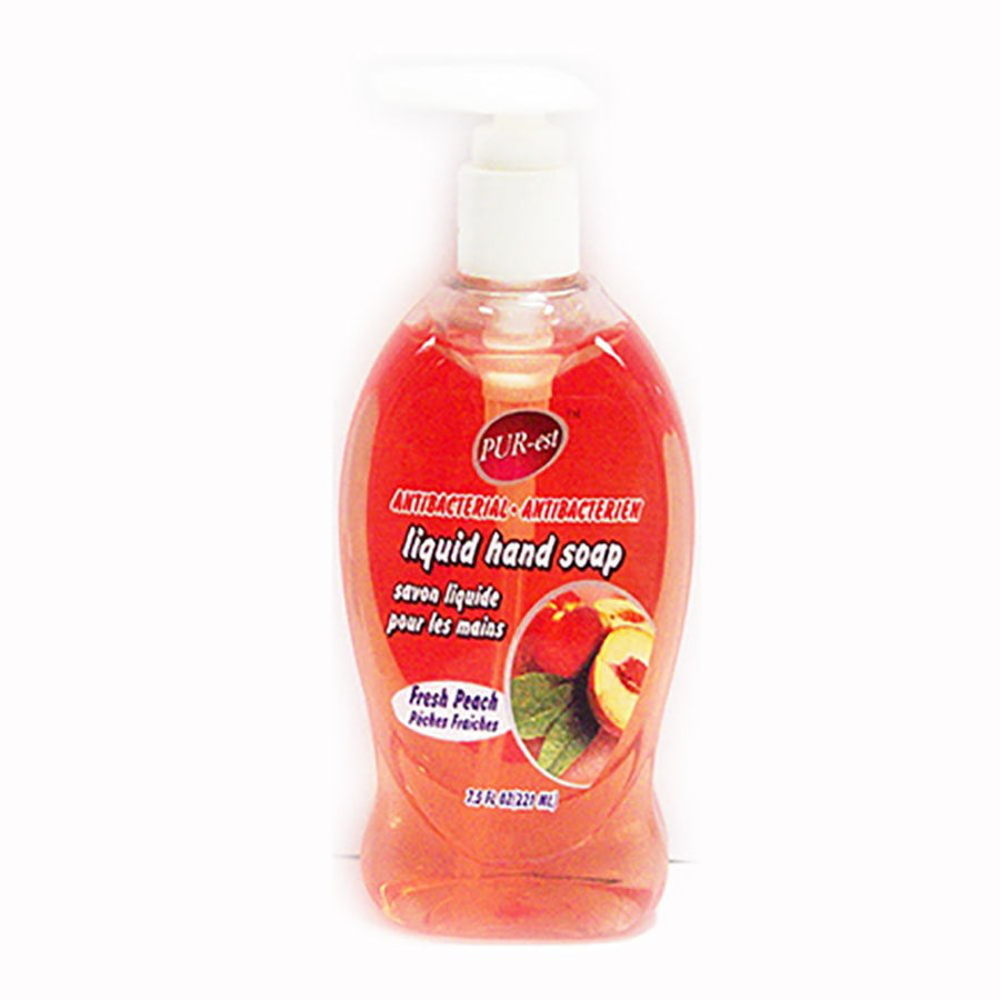 Antibacterial Hand Soap With Fresh Peach(221ml) (Pack Of 3) By Purest Image 1