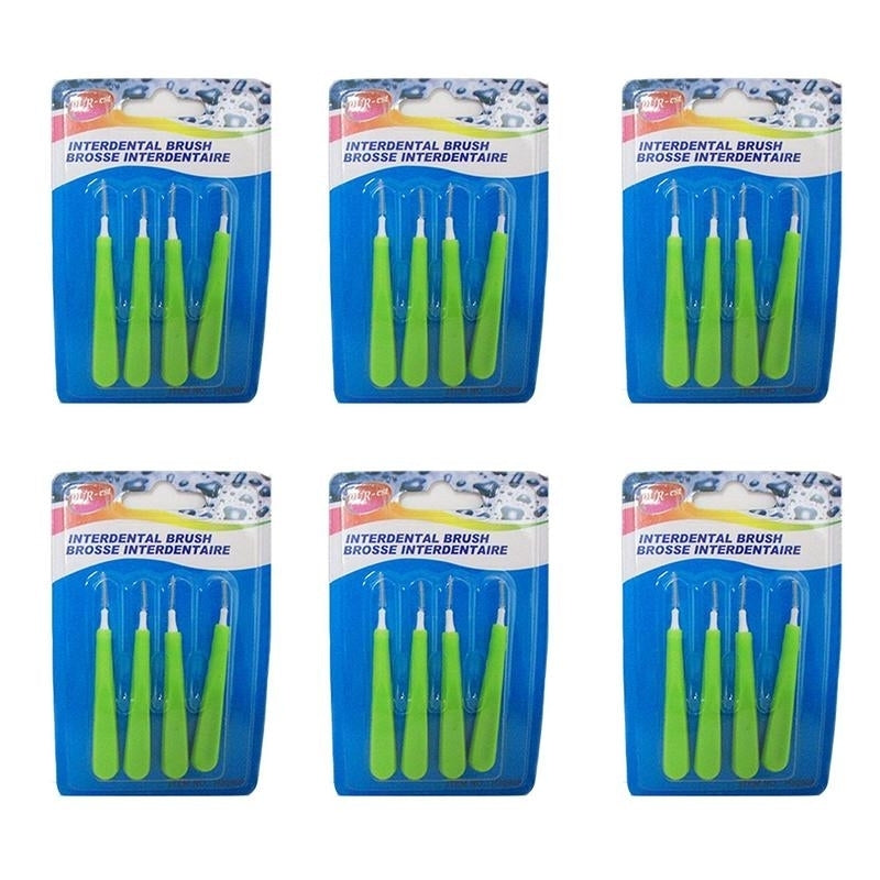 Interdental Brush 4 In 1 Pack (Pack of 6) By Purest Image 1