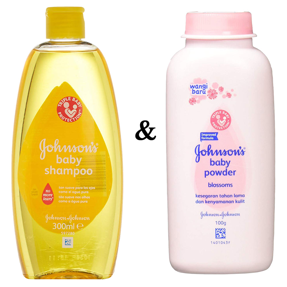 Varios - Johnson S Baby Shampoo 300Ml and Johnsons Baby Powder Blossoms 3.3 Oz (100g) Image 1