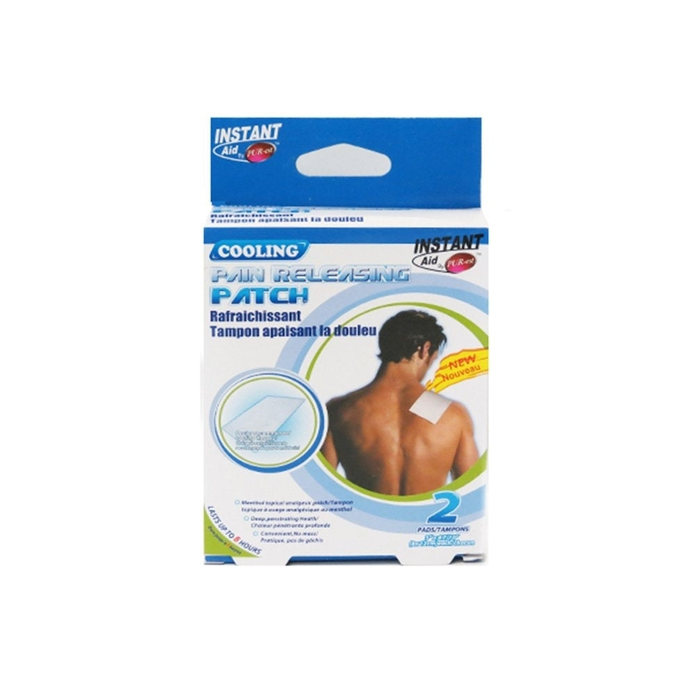 Instant Aid- Cooling Pain Releasing Patch (2 Pads In 1 Pack) 312864 By Purest Image 1