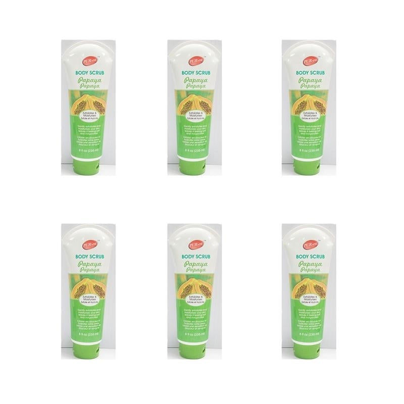 Body Scrub With Papaya(235ml) (Pack of 6) 308584 By Purest Image 1