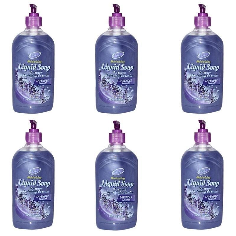 Moisturizing Liquid Soap With Lavender(500ml) (Pack of 6) By Purest Image 1