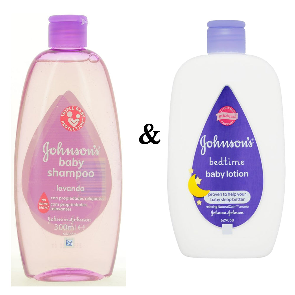 Johnsons Shampoo 300Ml Relax and Johnsons Baby Bedtime Lotion 300 Ml By Johnson and Johnson Image 1