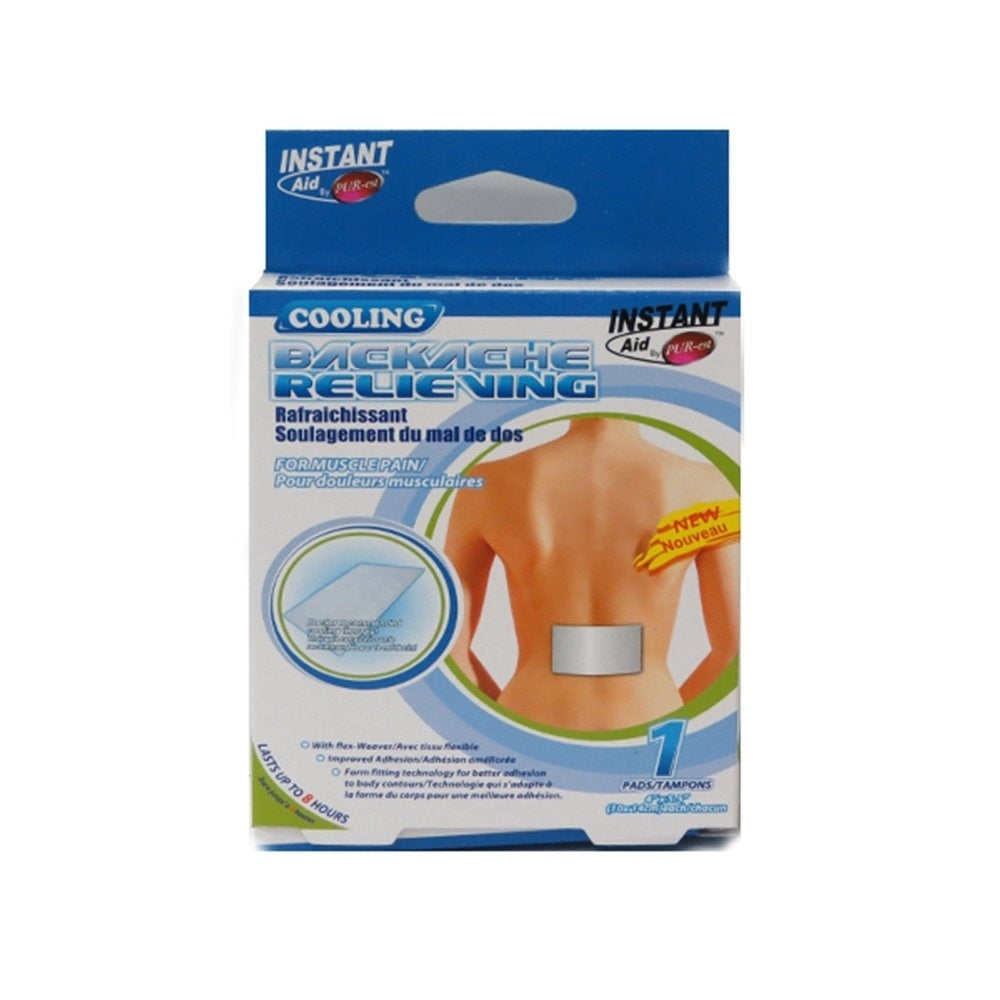 Instant Aid- Cooling Backache Relieving Patch (Pack of 3) By Purest Image 1