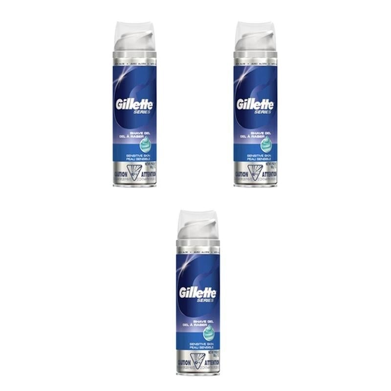 Gillette (198g) Series Shave Gel- Sensitive Skin (Pack Of 3) Image 1