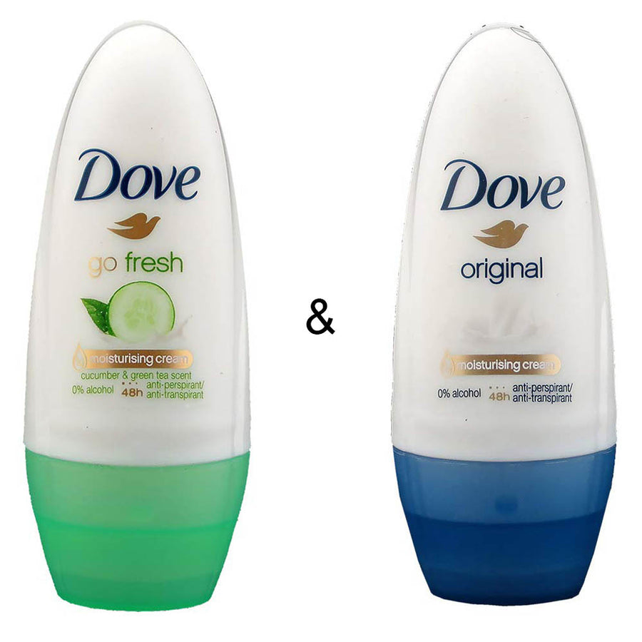 Roll-on Stick Go Fresh Cucumber 50 ml by Dove and Roll-on Stick Original 50ml by Dove Image 1