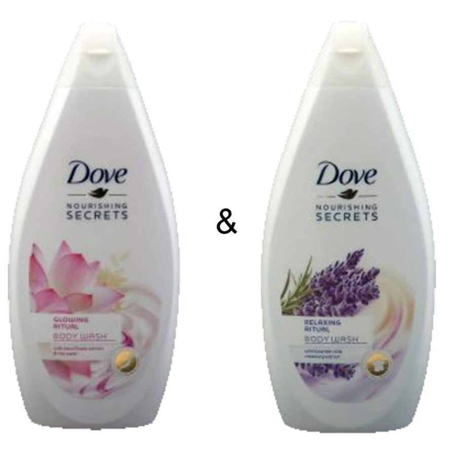 Body Wash Glowing Ritual 500 by Dove and Body Wash Relaxing Ritual 500 by Dove Image 1