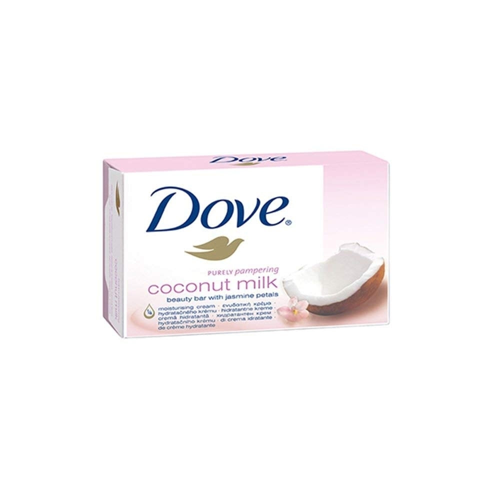 Dove Coconut Milk Bar Soap (100g Approx.) (Pack of 3) Image 1