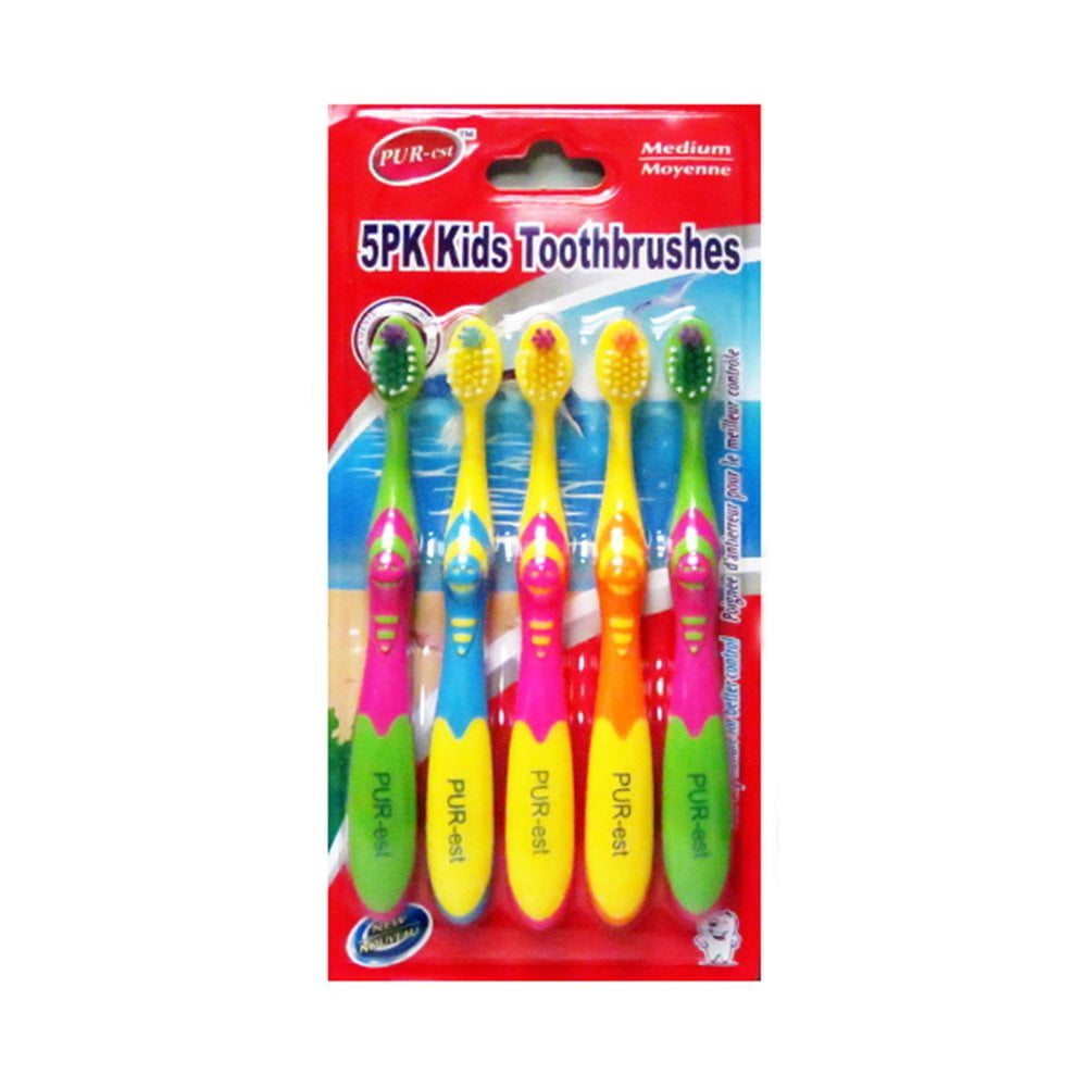 Medium Toothbrush For Kids 5 In 1 Pack 311966 By Purest Image 1