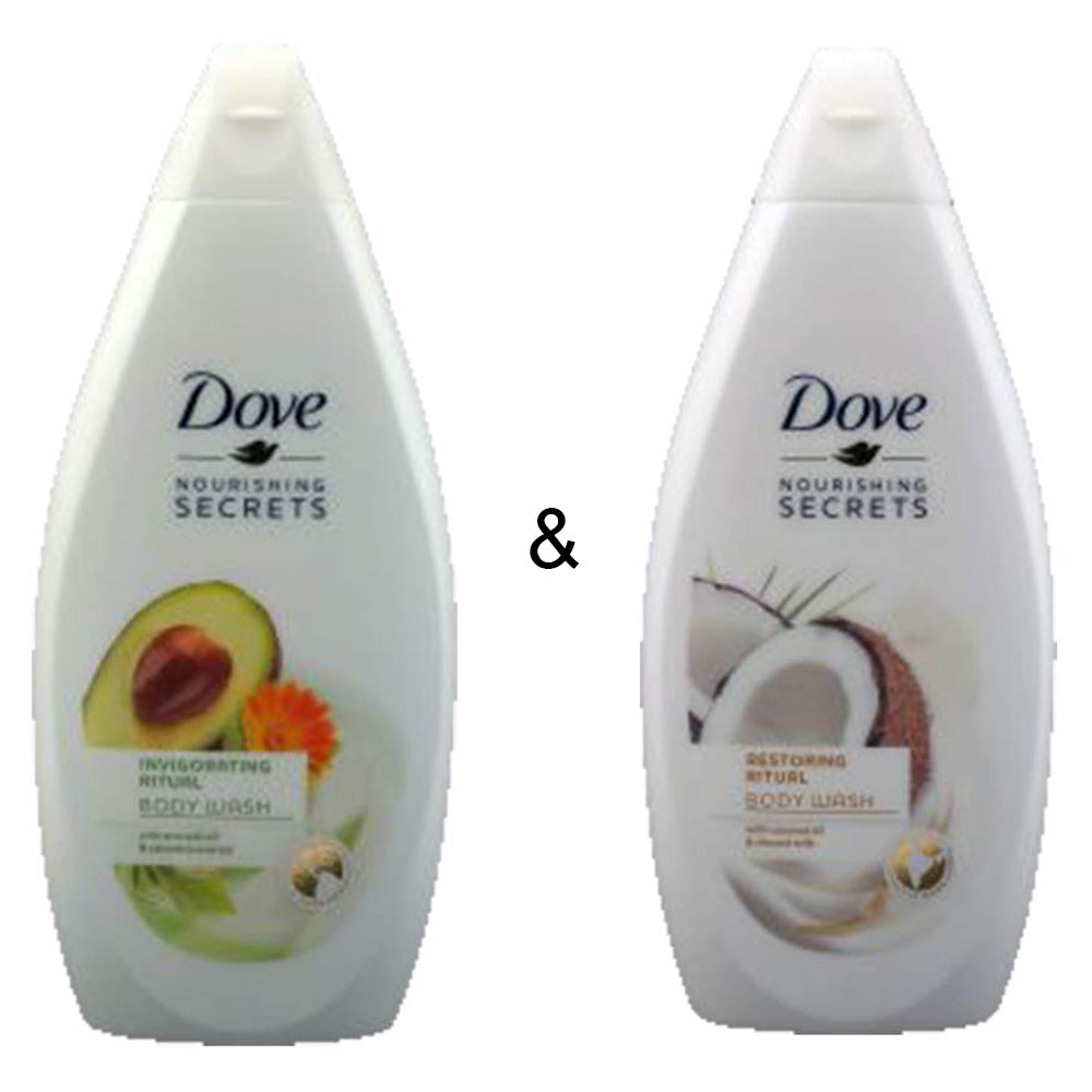 Body Wash Invigo Ritual 500 by Dove and Body Wash Restoring Ritual 500 by Dove Image 1