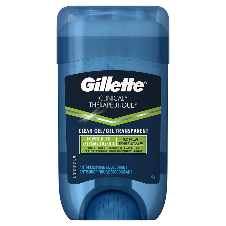 Gillette Clinical Clear Gel Power Rush Antiperspirant and Deodorant 45 g (Pack of 3) Image 1