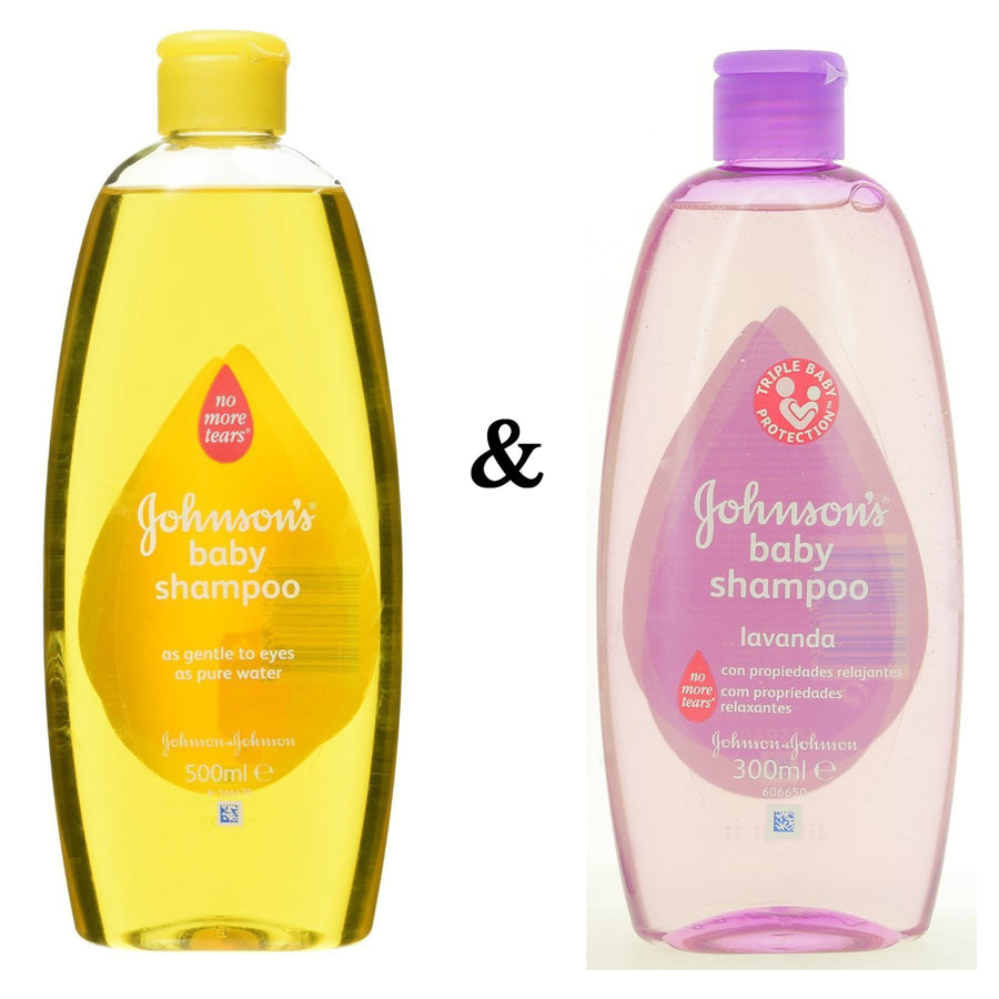 Johnsons Baby Shampoo Original 500Ml and Johnsons Shampoo 300Ml Relax Image 1