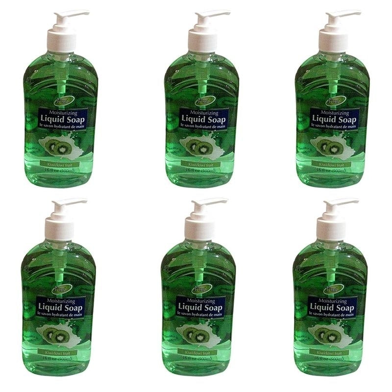 Moisturizing Liquid Soap With Kiwi(500ml) (Pack of 6) By Purest Image 1