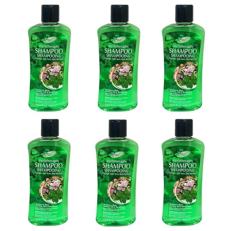 Shampoo With Tea Tree Oil and Botanicals(400ml) (Pack of 6) By Purest Image 1