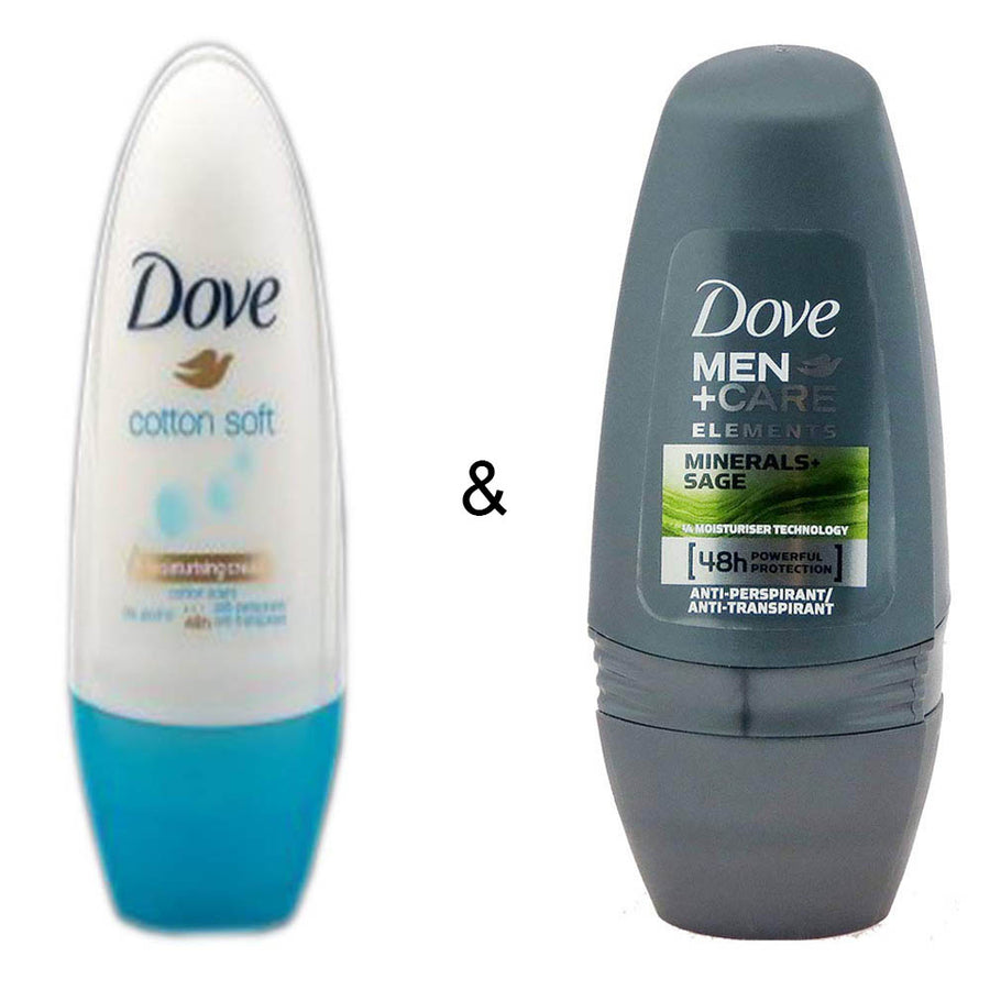 Roll-on Stick Cotton Soft 50ml by Dove and Roll-on Stick Mineral and Sage by Dove Image 1