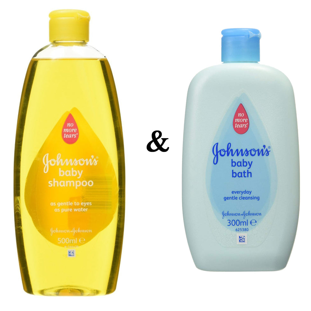 Johnsons Baby Shampoo Original 500Ml and Johnsons Baby Baby Bath 300Ml Image 1